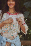 Free People Ziggy Printed Shortall Sun Drenched Combo