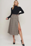 Brown Midi Skirt