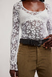 Free People Early Sunsets Layering Top Ivory