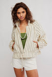 Free People Devon Balloon Stripped Ivory Combo