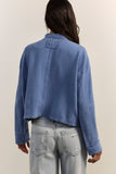 Free People Celeste Quarter Zip Bluebell