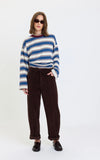 DAZE Villa Pant Drawstring Barrel Pant Chocolate