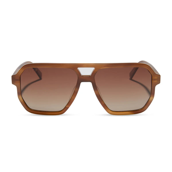 DIFF Cameron Tawny Tortoise Brown Gradient Polarized