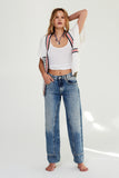 Free People Risk Taker Mid-Rise Straight Mantra