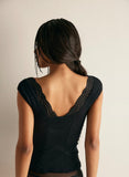 Free People Blush Hour Tee Black