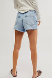 Free People Now or Never Denim Short Moon Child