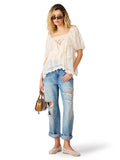 Steve Madden Vickie Top Cream