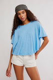 Free People Elise Swing Tee Blissful blue
