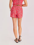 Red Multi Firecracker Shorts