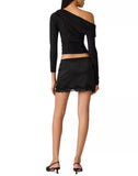 Steve Madden Ryder Knit Top Black