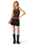 Steve Madden Roman Knit Top Walnut