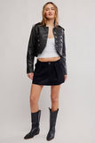 Free People Riverfront Vegan Mini Black