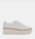 Dolce Vita Tiger White Leather Sneaker