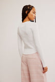 Free People Easy Does It Tee White
