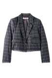 Free People Academia Blazer Charcoal