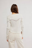 Free People Lets Party Cardi Clean Ivory