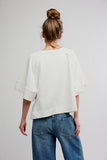 Free People Dahlia Pullover Ivory
