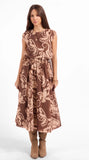 Oak Beige Rustic Charm Tie Top