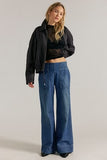 Free People Breezy Denim Pull On Cobalt