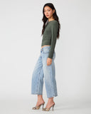 Steve Madden Seline Knit Top Dark Olive