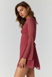 Free People Jolie Printed Mini Dress Salsa Combo