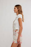 Free People Ziggy Printed Shortall Sun Drenched Combo