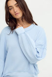 Free People Skyline Tee Blue Snowflake