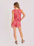 Red Multi Firecracker Shorts