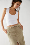 Free People Clean Lines Muscle Cami White