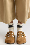 Free People Shoreditch Buckle Mule Camel Suede