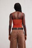 Free People Sugar and Spice Cami Brown Cheetah Combo
