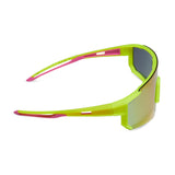 Diff Heat Neon Yellow Pink Rush Mirror Polarized Sunglasses