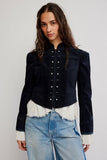 Free People Cloud Nine Blazer Black