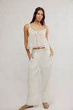 Free People Days End Linen Pull on Clean Linen