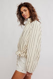 Free People Devon Balloon Stripped Ivory Combo