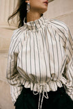 Free People Devon Balloon Stripped Ivory Combo
