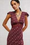 Free People Eternal Soul Maxi Maroon Combo