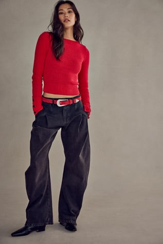 Free People Cannon Suede Belt Sala