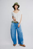 Free People Good Luck Printed Barrel Sun Fade
