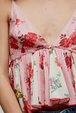 Free People Tillie Top Pink Combo