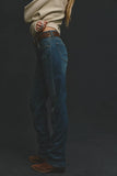 Free People Edie High Rise Tapered Jean Blue Echo