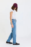 DAZE Rebel Mid Rise Slim Straight On Repeat