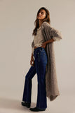 Free People Double Knot High-Rise Straight Bootcut Jeans Aegean