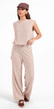 Heather Taupe Teacake Knit Pant