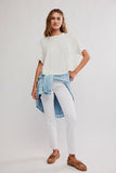Free People Elsie Swing Tee White Whisper