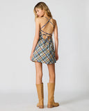 Steve Madden Riyan Dress Brown Plaid