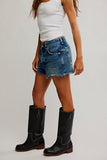 Free People Now or Never Denim Short Sunsational
