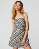 Steve Madden Riyan Dress Brown Plaid