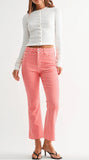 Red Gingham HR Tonal Crop Flare