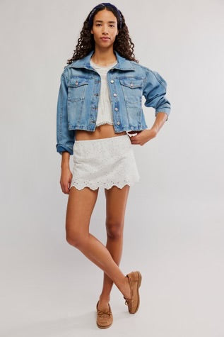 Free People Eyes On You Skort Ivory